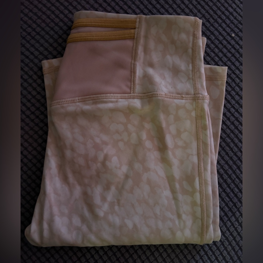 Pink and White Leggings